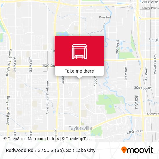 Mapa de Redwood Rd / 3750 S (Sb)