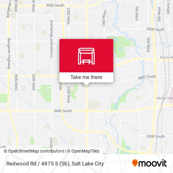 Mapa de Redwood Rd / 4875 S (Sb)