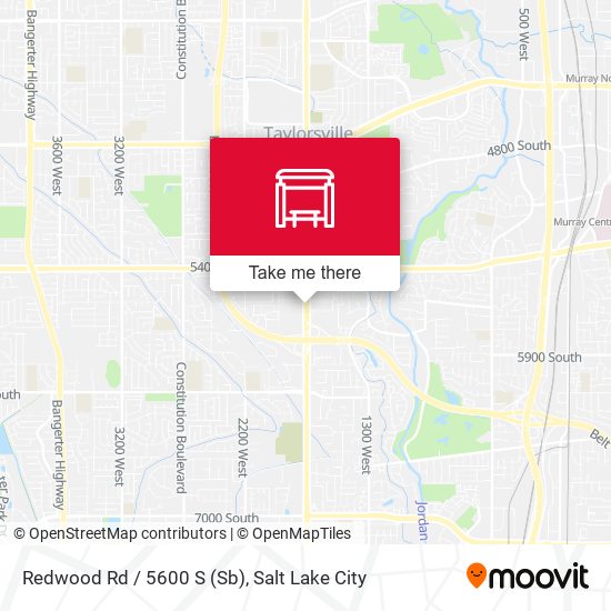 Redwood Rd / 5600 S (Sb) map