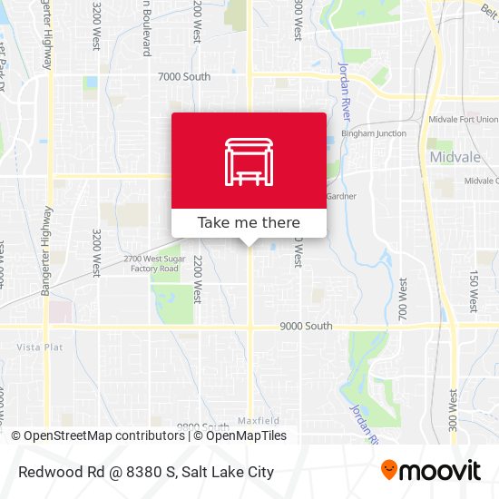 Mapa de Redwood Rd @ 8380 S