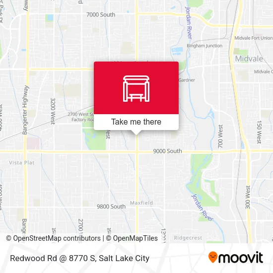 Mapa de Redwood Rd @ 8770 S