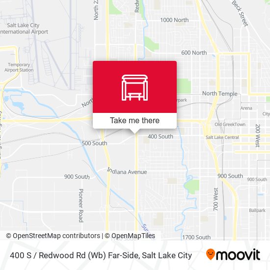 400 S / Redwood Rd (Wb) Far-Side map
