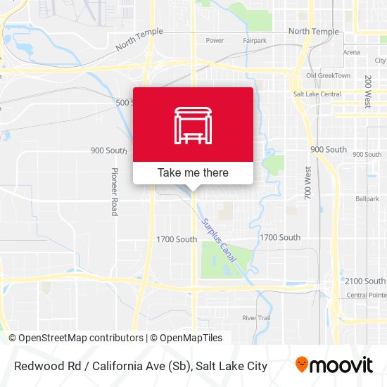 Mapa de Redwood Rd / California Ave (Sb)