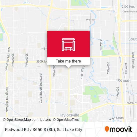 Mapa de Redwood Rd / 3650 S (Sb)