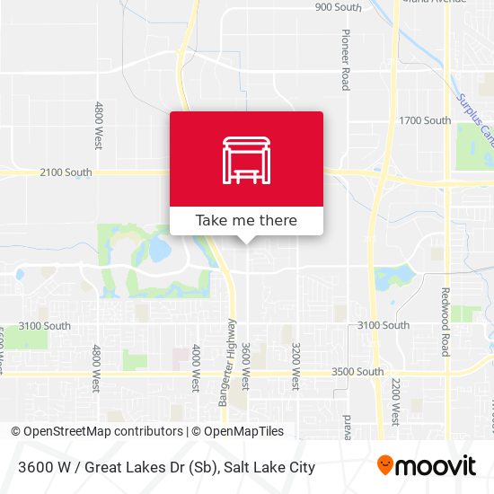 3600 W / Great Lakes Dr (Sb) map