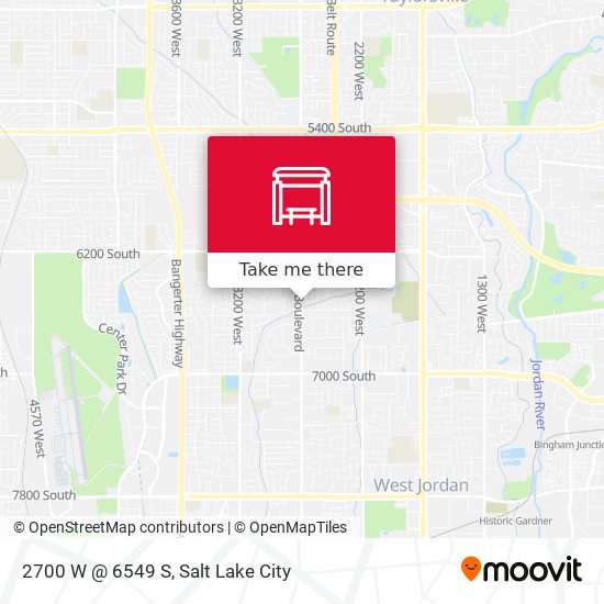 2700 W @ 6549 S map
