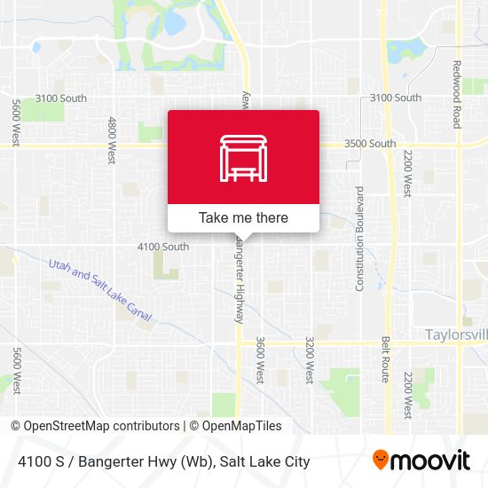 4100 S  / Bangerter Hwy (Wb) map