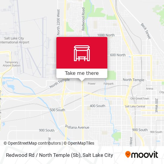 Mapa de Redwood Rd / North Temple (Sb)