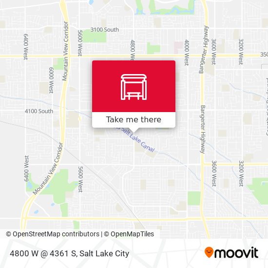 4800 W @ 4361 S map