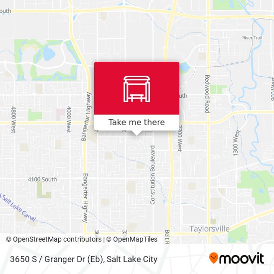 3650 S / Granger Dr (Eb) map