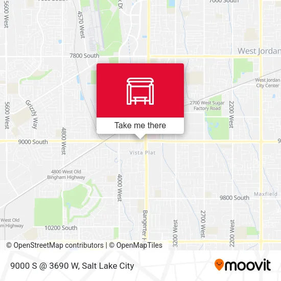 9000 S @ 3690 W map