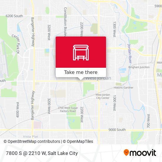 7800 S @ 2210 W map
