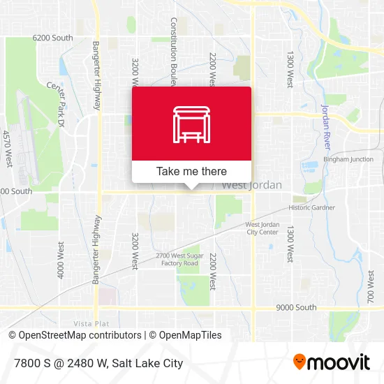 7800 S @ 2480 W map
