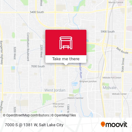 7000 S @ 1381 W map