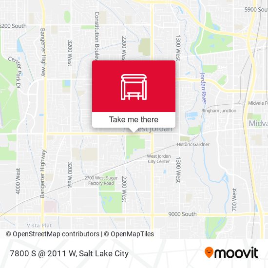 7800 S @ 2011 W map