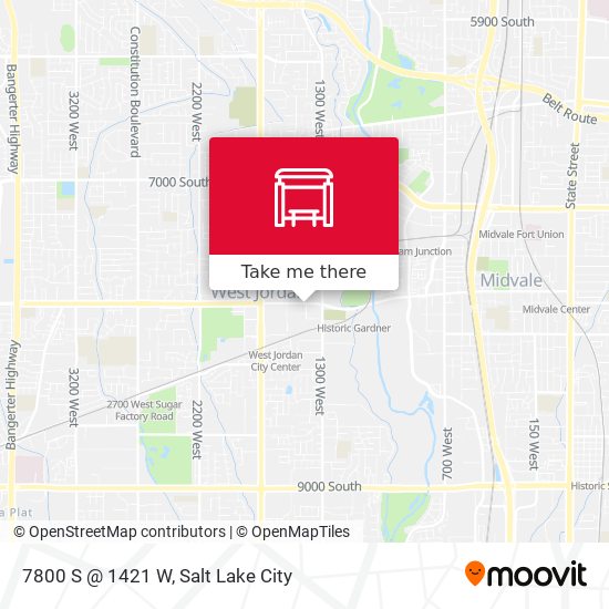 7800 S @ 1421 W map