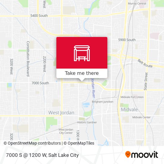 Mapa de 7000 S @ 1200 W
