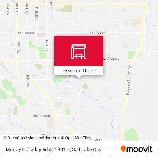 Murray Holladay Rd @ 1981 E map