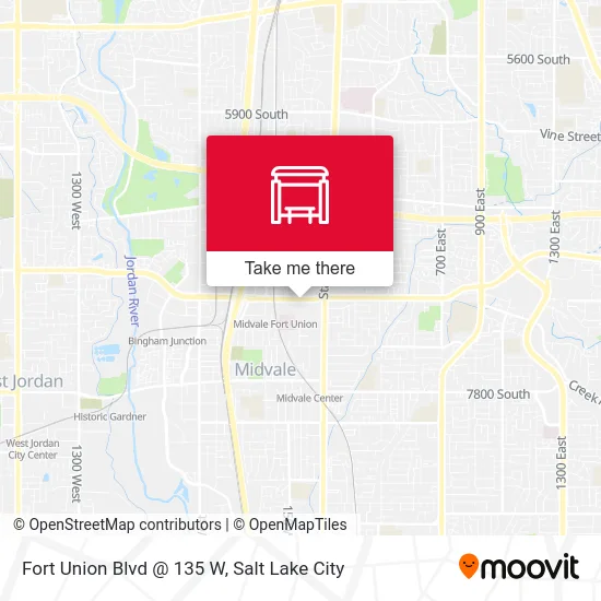 Fort Union Blvd @ 135 W map