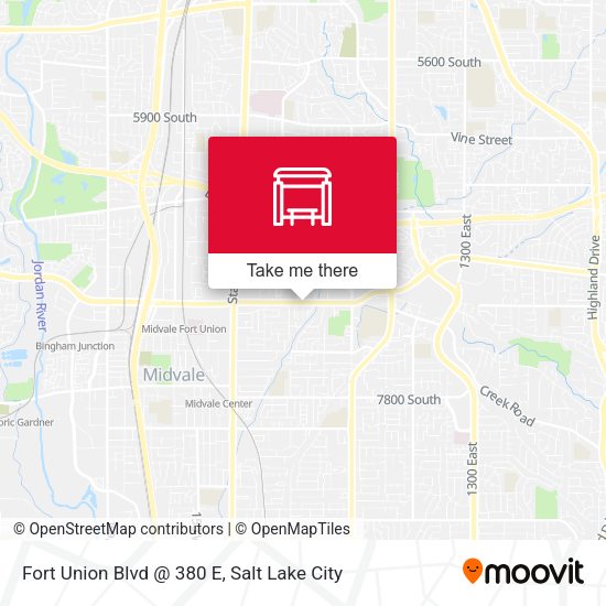 Fort Union Blvd @ 380 E map