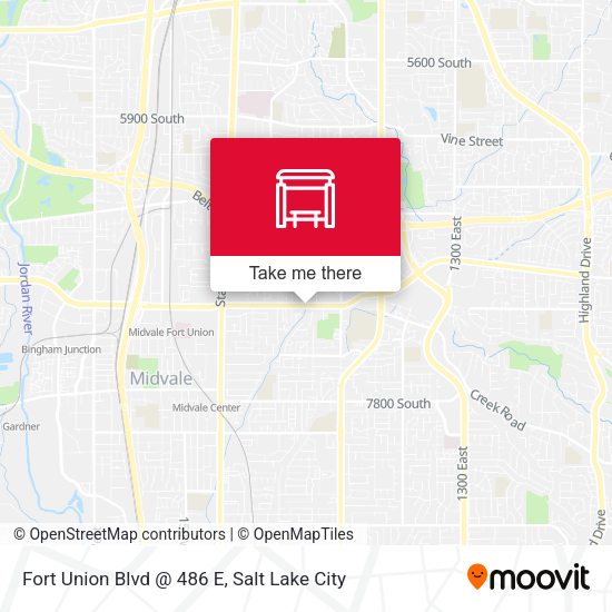 Fort Union Blvd @ 486 E map
