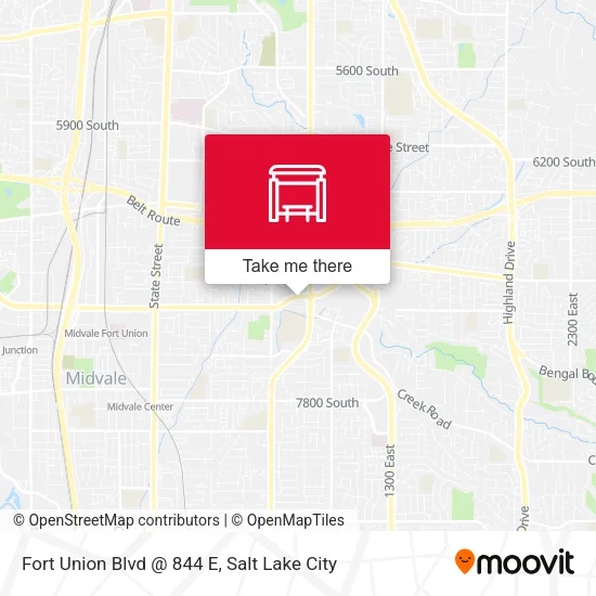 Fort Union Blvd @ 844 E map