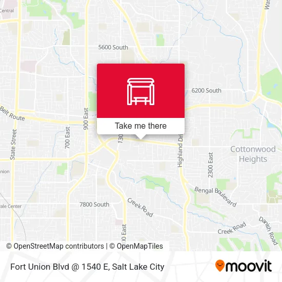 Fort Union Blvd @ 1540 E map