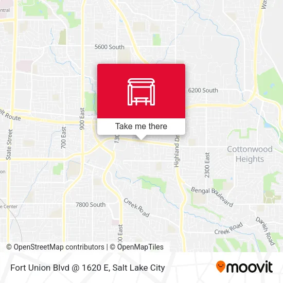 Fort Union Blvd @ 1620 E map