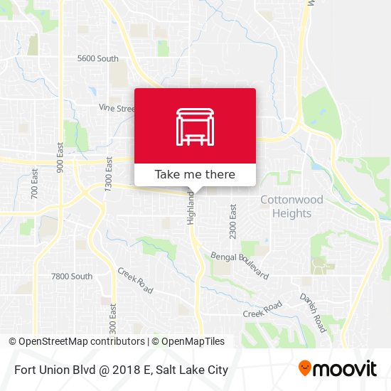 Fort Union Blvd @ 2018 E map