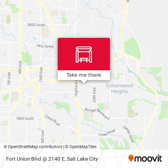Fort Union Blvd @ 2140 E map