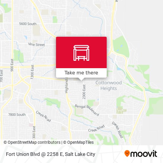 Fort Union Blvd @ 2258 E map