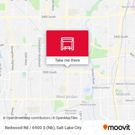 Redwood Rd / 6900 S (Nb) map