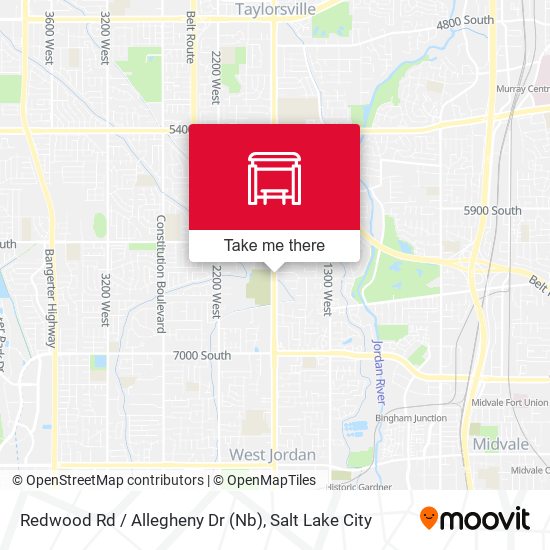 Redwood Rd / Allegheny Dr (Nb) map