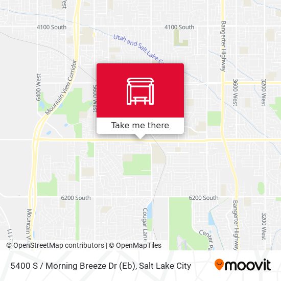 5400 S / Morning Breeze Dr (Eb) map
