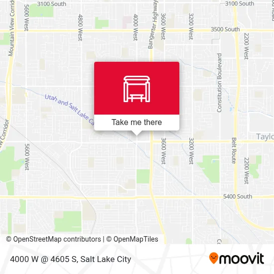 4000 W @ 4605 S map
