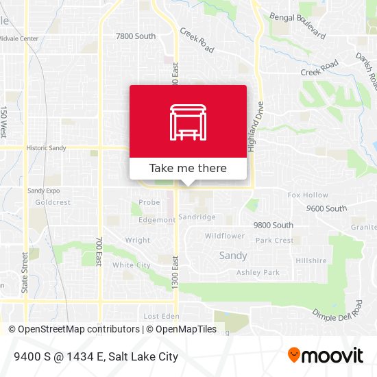 9400 S @ 1434 E map