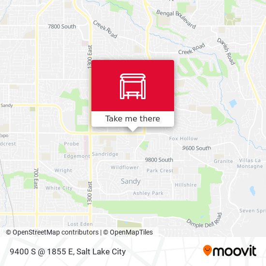 9400 S @ 1855 E map