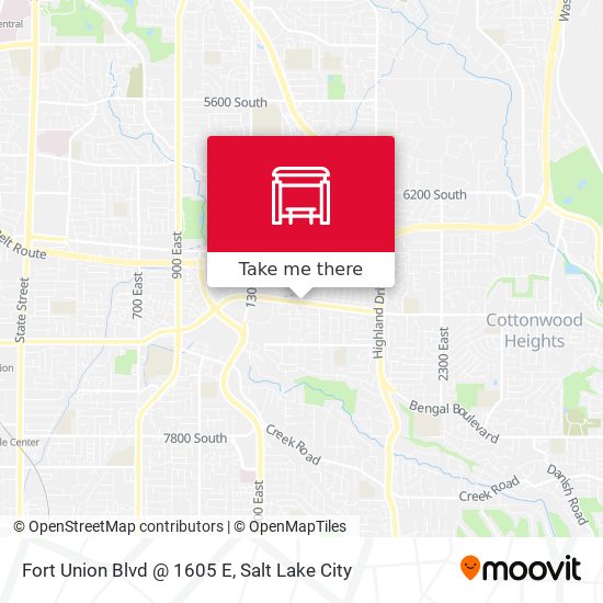 Fort Union Blvd @ 1605 E map