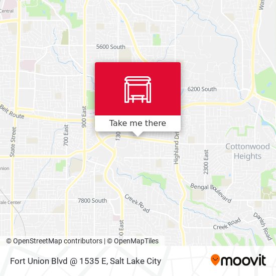 Fort Union Blvd @ 1535 E map