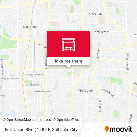 Fort Union Blvd @ 589 E map