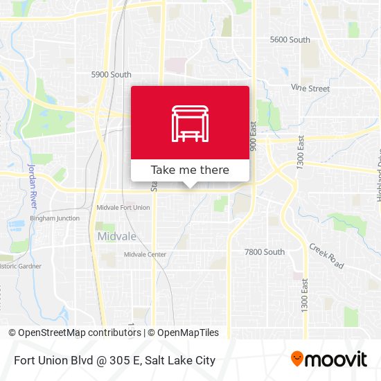 Fort Union Blvd @ 305 E map