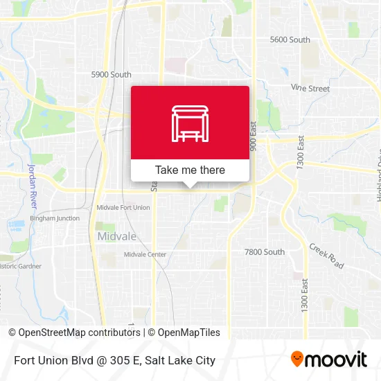 Fort Union Blvd @ 305 E map