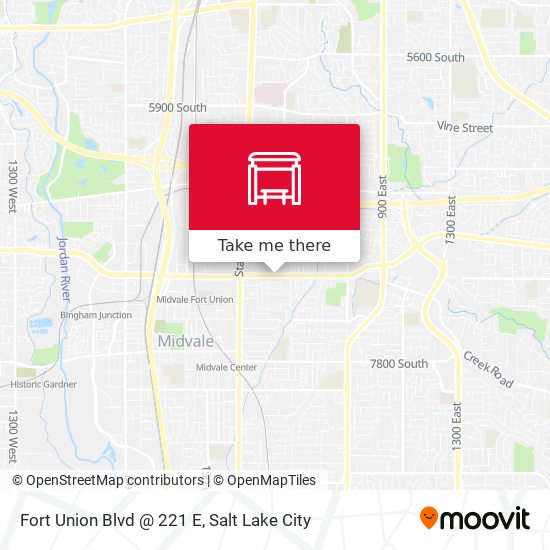 Fort Union Blvd @ 221 E map