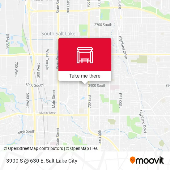 3900 S @ 630 E map