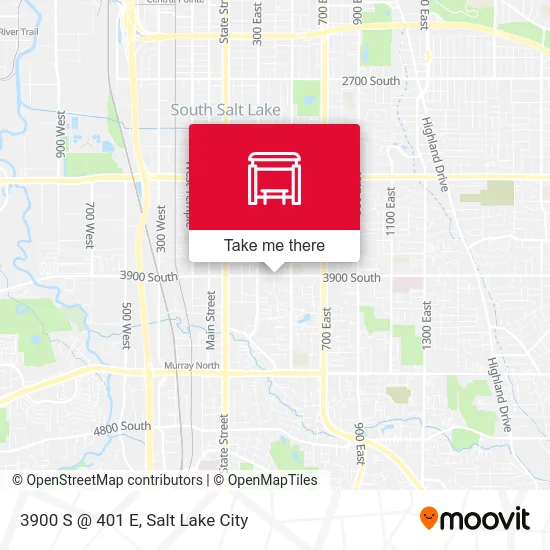 3900 S @ 401 E map