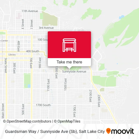Mapa de Guardsman Way / Sunnyside Ave (Sb)