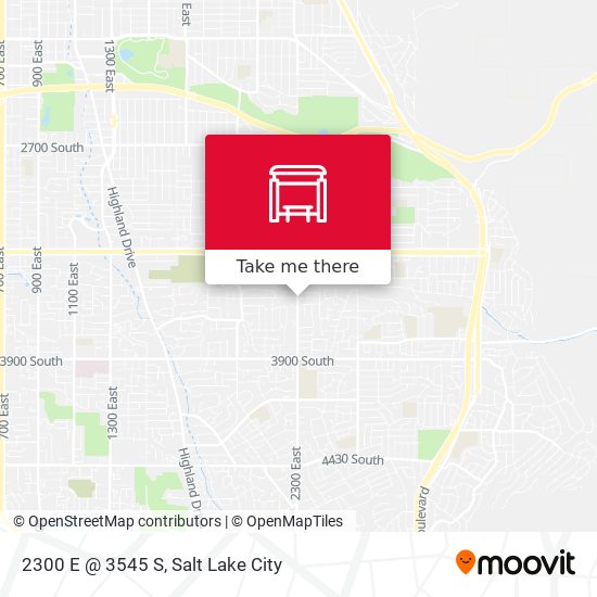 2300 E @ 3545 S map