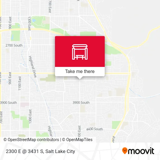 2300 E @ 3431 S map