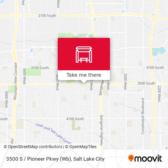 3500 S / Pioneer Pkwy (Wb) map