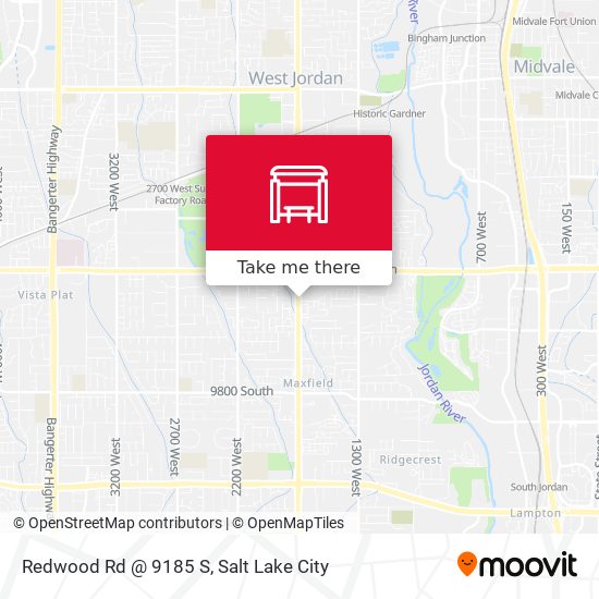 Redwood Rd @ 9185 S map